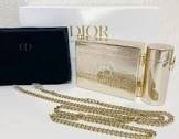 Accessoire minaudiere pouch clutch gold