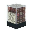 Set de des 36 des 6 glitter ruby w/gold