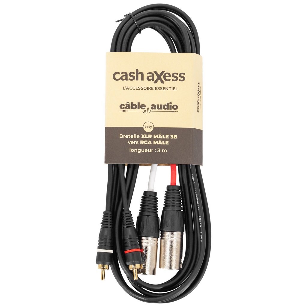Cable 2rca / 2 xlr m 3m cascabbxm3rm03m00eas