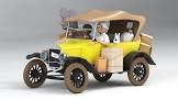 Figurine tintin au congo ford t 1/24
