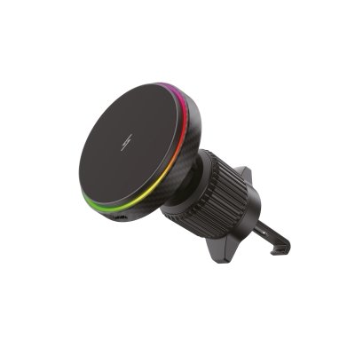 Support voiture qi2 15w pour grille