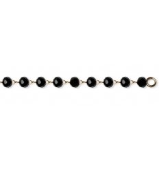 Collier plaque or avec boule