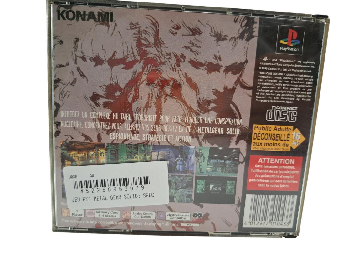 Jeu metal gear solid: special missions