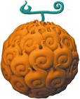 Tirelire one piece flame-flame fruit