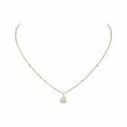 Collier joy coeur en or rose et diamants 0.15ct
