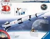 Puzzle 3d 504 pieces apollo saturn v