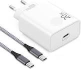 Accessoire telephone adaptateur secteur usb-c 20w + cable usb-c