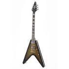 Guitare electrique flying v yellow tiger