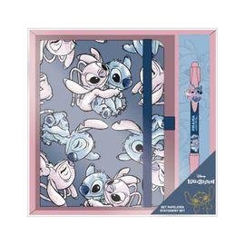 Goodies set stitch & angel disney - carnet de notes et stylo