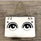 Sac blanc eye patch/stars