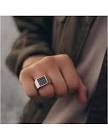 Bague acier chevaliere