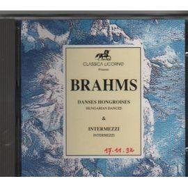Cd johannes brahms - danses hongroises - intermezzo op 117
