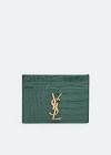 Porte cartes cassandre matelasse embossed leather grain de poudre card holder