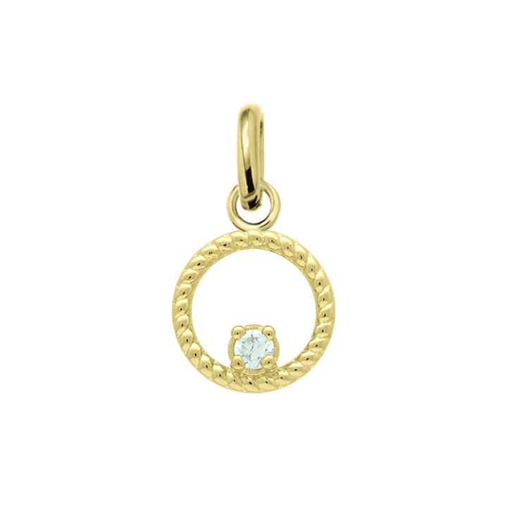 Chaine pendentif cercle boules 1 oz 1420por