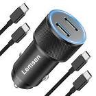 Chargeur voiture 60w 2usb-c