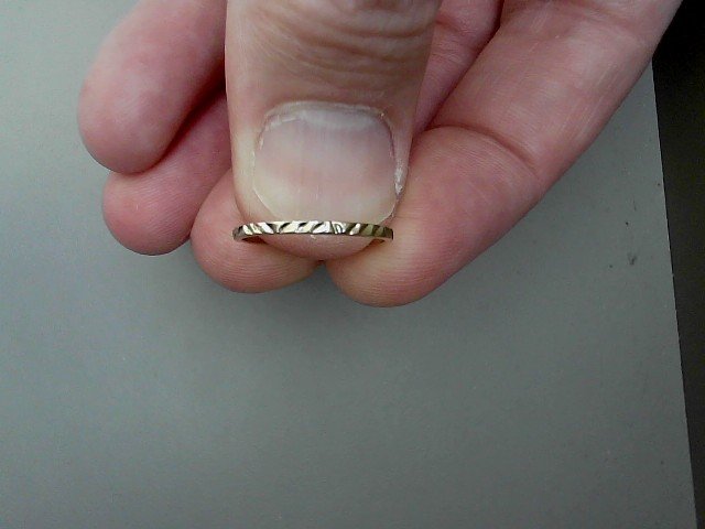 Bague plaque or