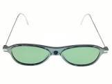 Lunettes jet black ladies cat eye frame slim