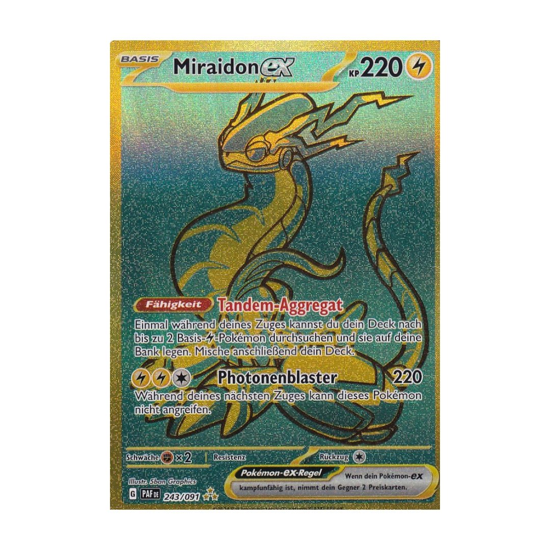 Figurine, goodies, carte miraidon ex 243/091