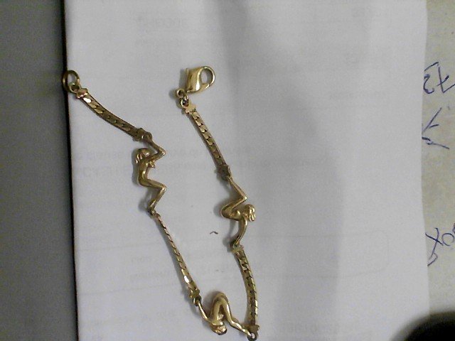 Bracelet plaque or femme