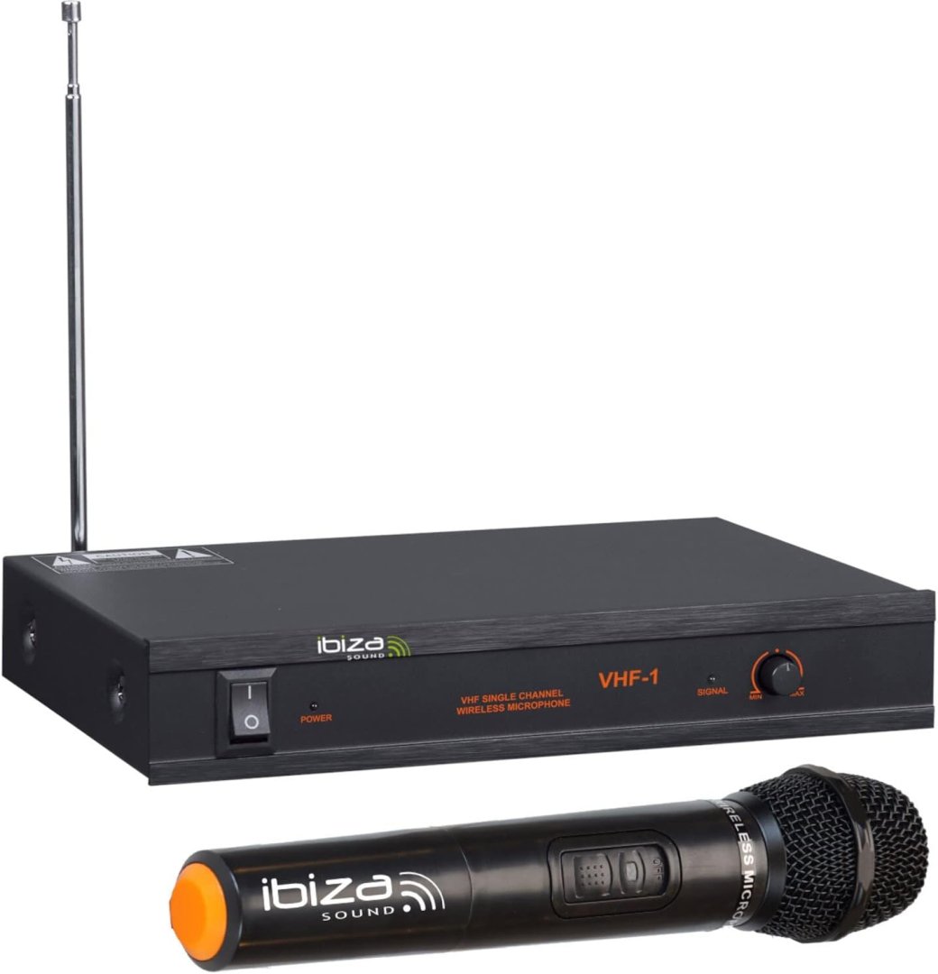 Micro sans fil avec recepteur vhf-1b