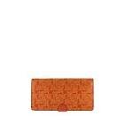 Portefeuille vintage orange cuir