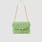 Sac a main yza raphia + cuir