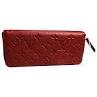 Porte feuille clemence empreinte rouge