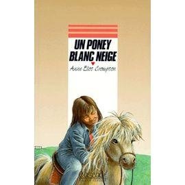 Un poney blanc neige