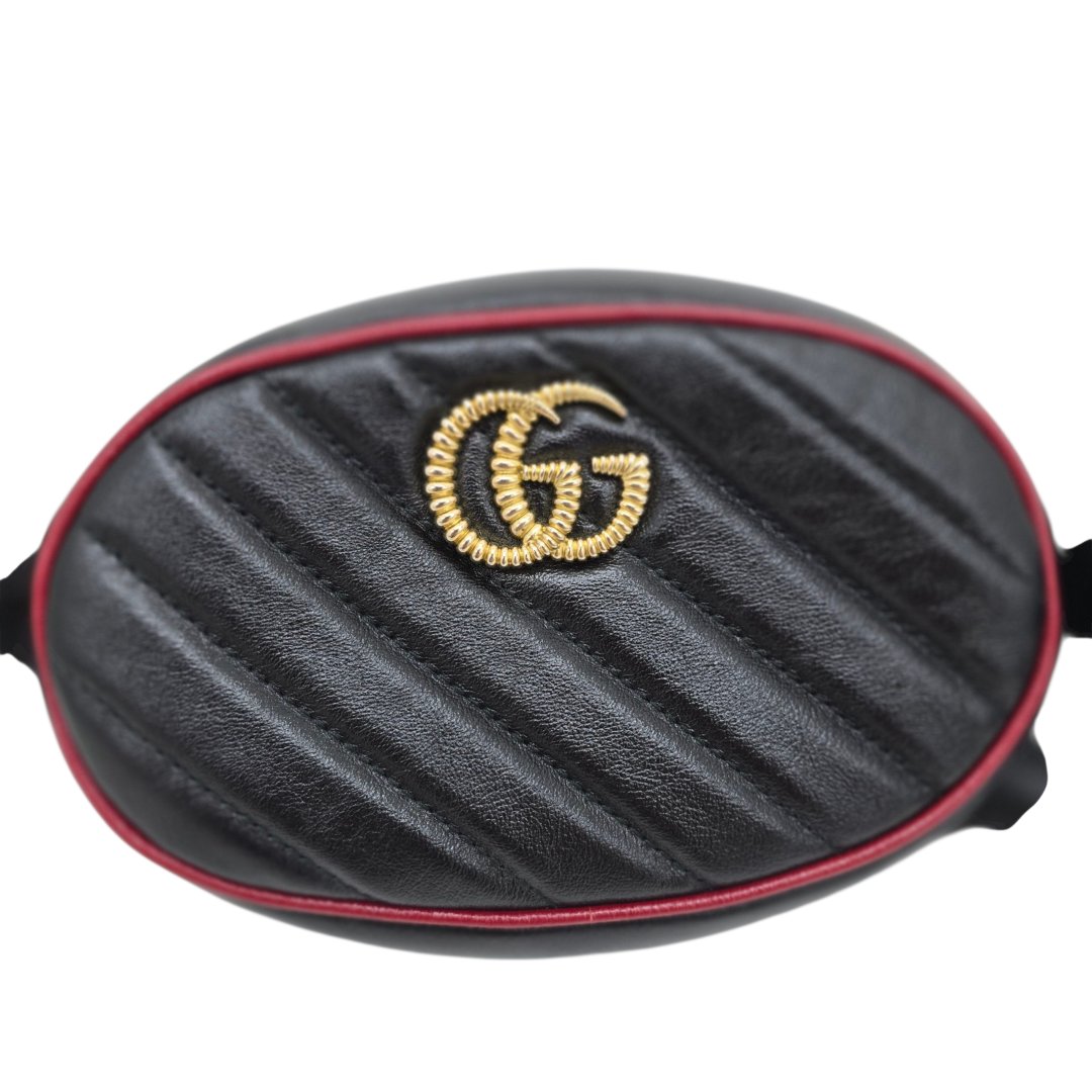 Sac banane gg marmont oval avec ceinture cuir