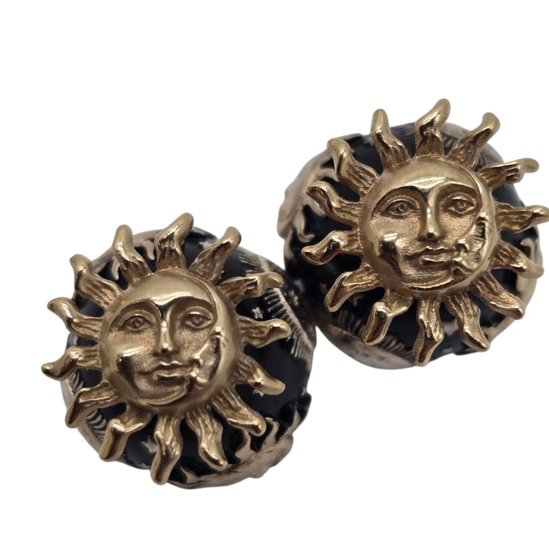 Boucles d'oreille tribales highlight collection soleil lune