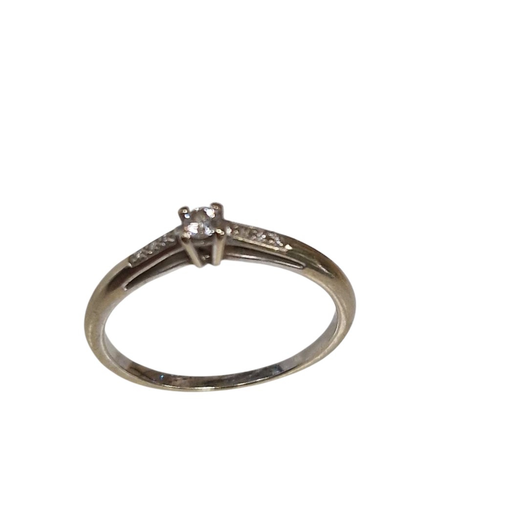 Bague solitaire diamant 2,6gr - t,58