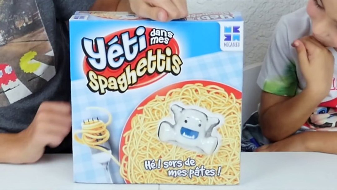 Jouet yeti dans mes spaghettis