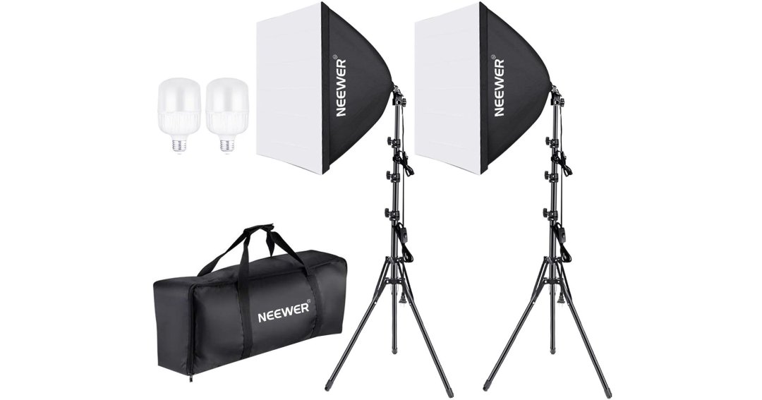 Lumiere 700w photography softbox lighting kit