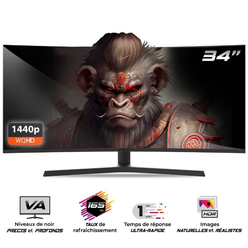 Ecran epic 34" / va / 165hz sog-e34v165