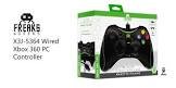 Manette filaire noire xb360/pc