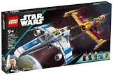 Jeu de construction 75364 l'e-wing de la nouvelle republique contre le chasseur de s