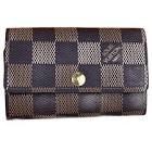 Maroquinerie porte cle damier marron