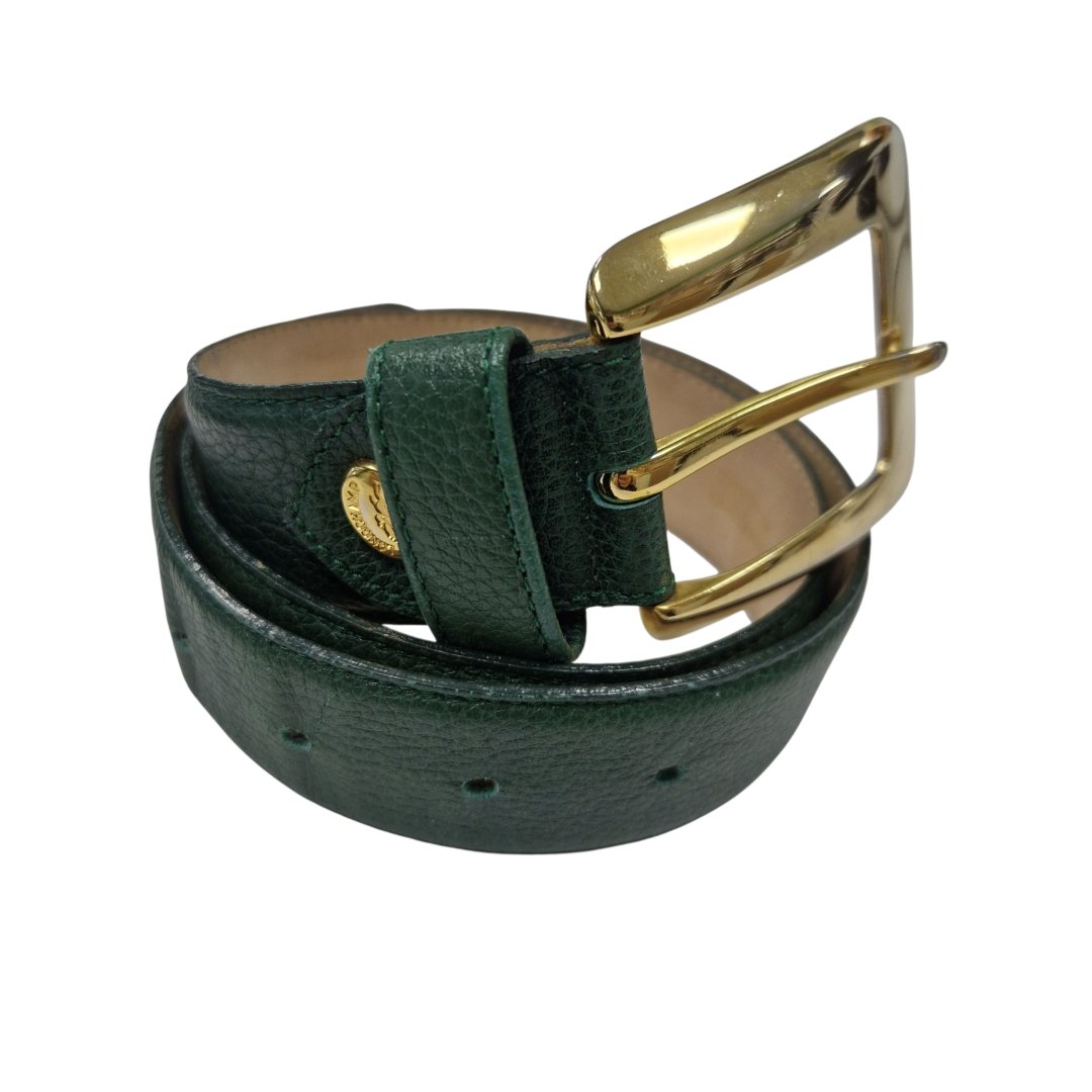 Ceinture cuir vert 80cm cuir
