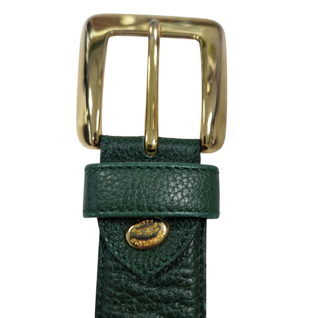 Ceinture cuir vert 80cm cuir
