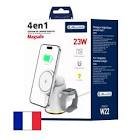 Accessoire telephone station de charge sans fil 4 en 1 pour smartphone / ecouteurs/ m