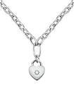 Bijouterie fantaisie chaine coeur silver