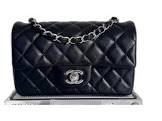 Maroquinerie mini classic noir silver