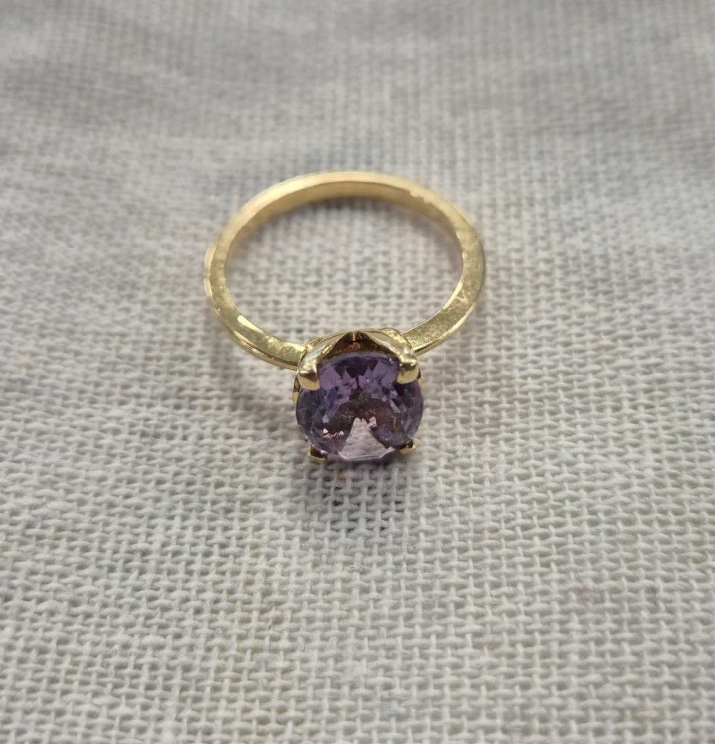 Bague or jaune bague avec pierre