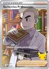 Carte pokemon recherches professorales 024/025 reverse
