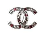 Boucles d'oreilles strass rouge