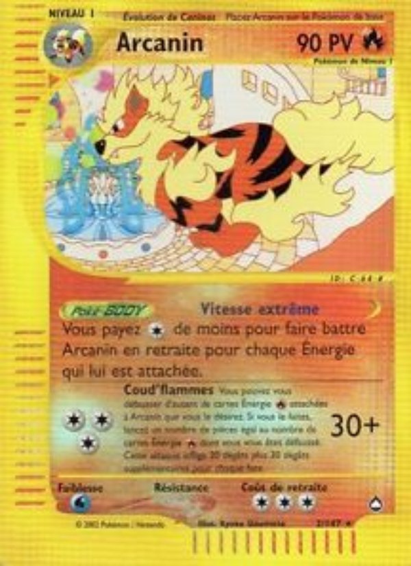Carte pokemon arcanin aq 2/147