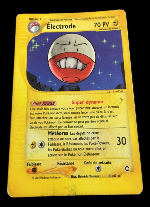 Carte pokemon electrode aq 8/147