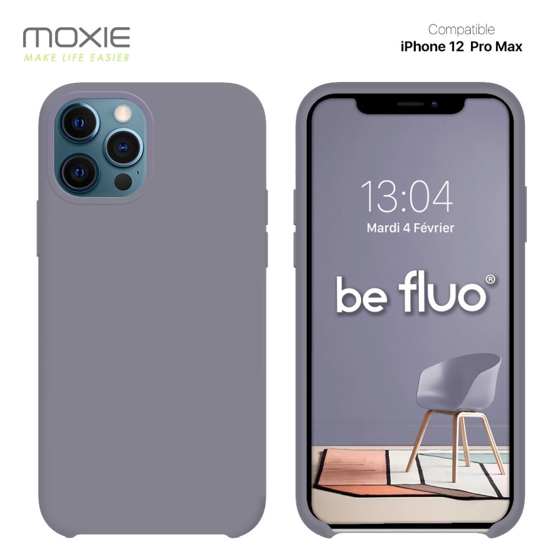 Coque ip 12 pro max - gris coque 12 pro max lavende