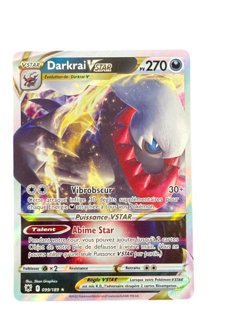 Carte pokemon darkrai vstar asr 099/189 holo