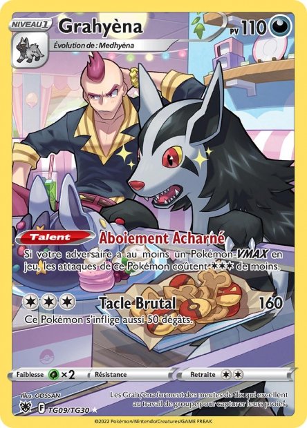 Carte pokemon grahyena asr tg09/tg30 holo